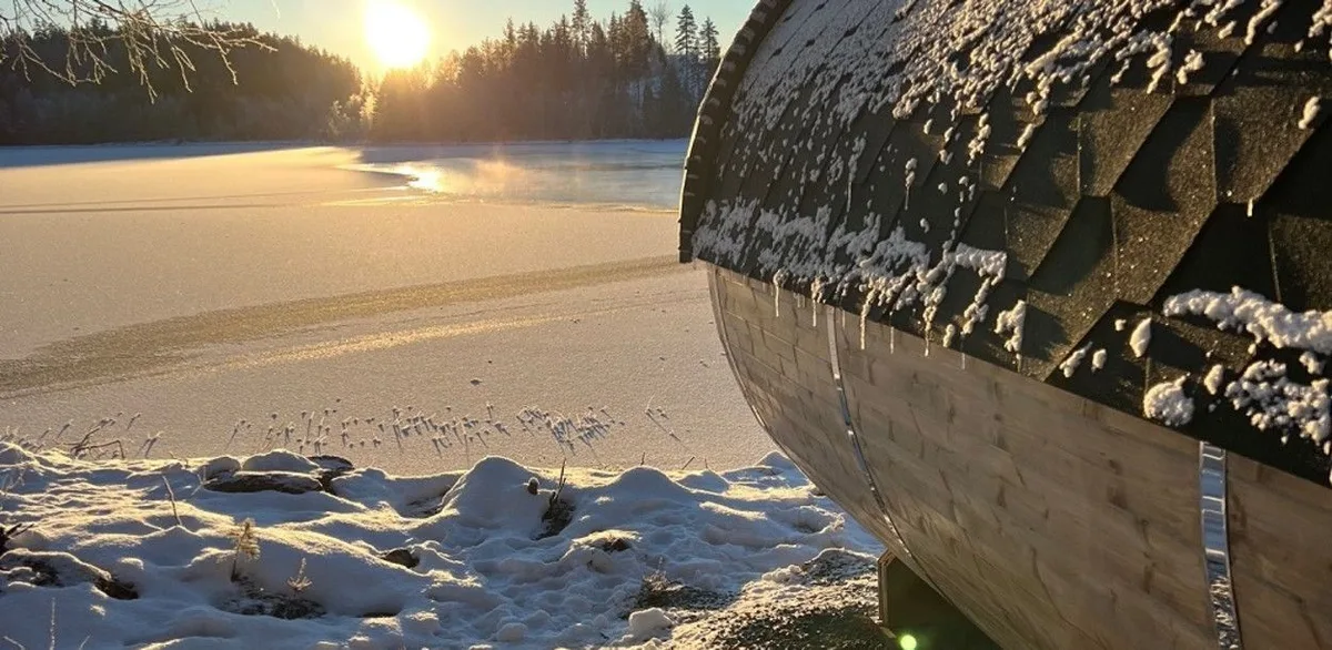 Badstua ved Vatnebrynvatnet in Lampeland