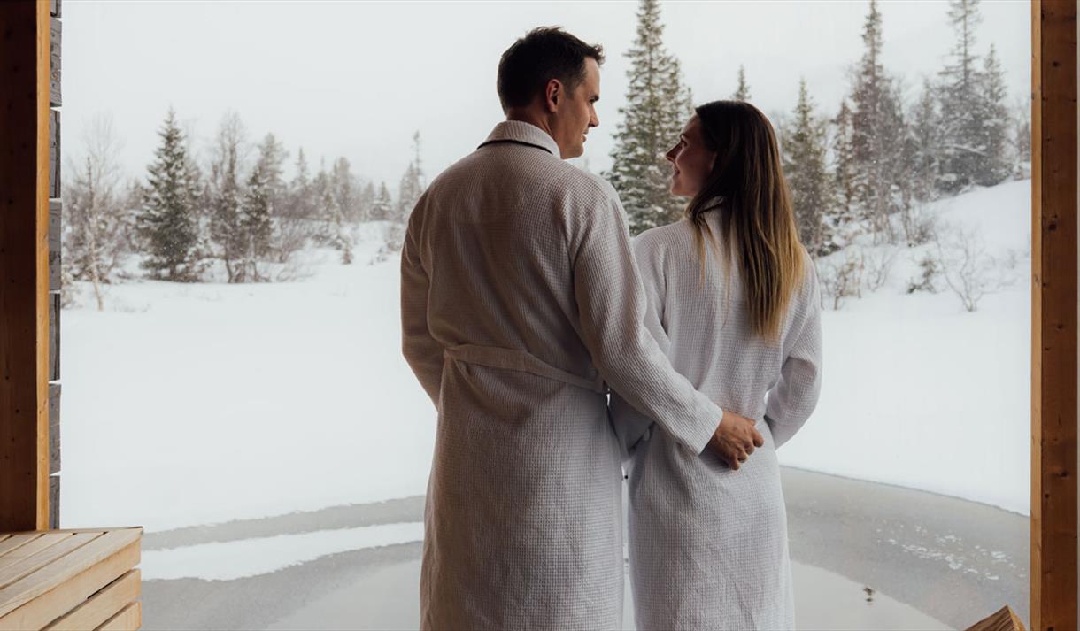 Floating Saunas at Gausta in Rjukan